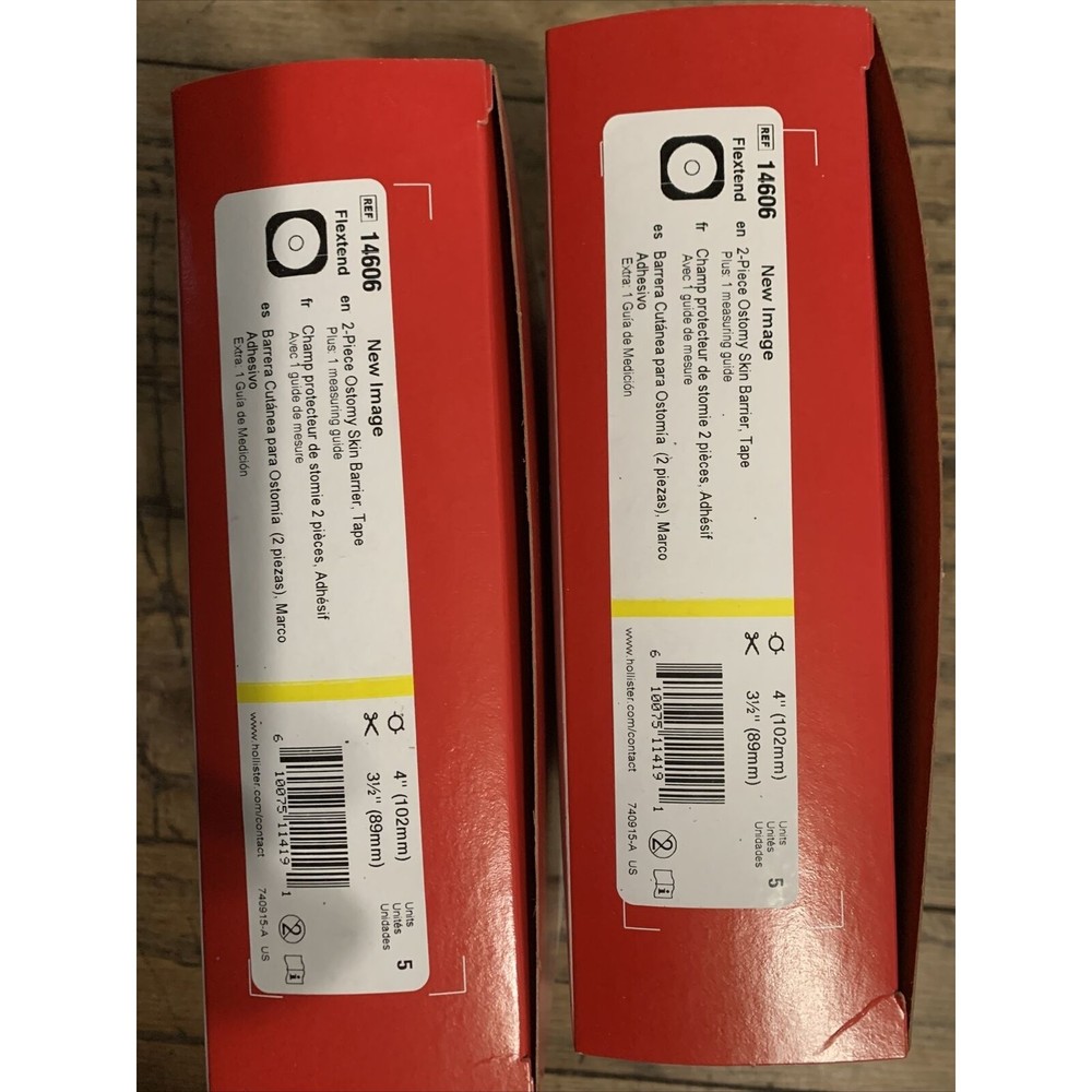 Hollister 14606 Ostomy Skin Barriers 4'' Flange 2 Boxes Expires 2027